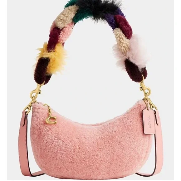 Like New Coach Pink Mira Shearling Crossbody Bag 🩷 - Picture 9 of 10